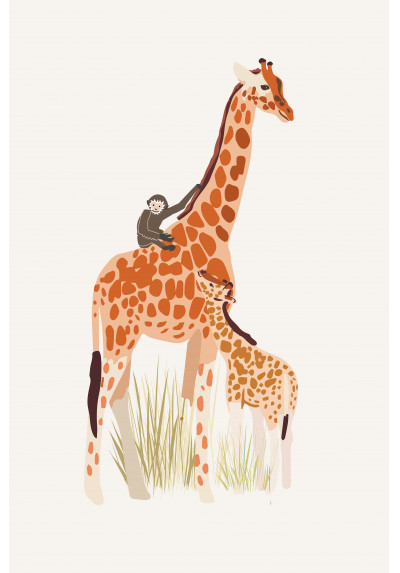 Poster - Giraffe - Mimi'lou Shop