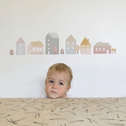 Sticker Planche Petites Maisons